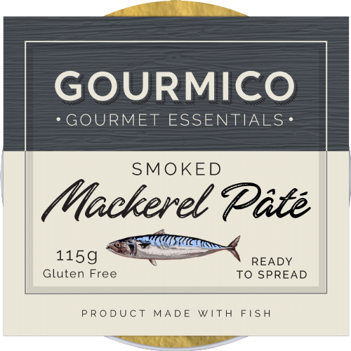 GOURMICO Smoked Mackerel Pate 115g (Pack of 8)