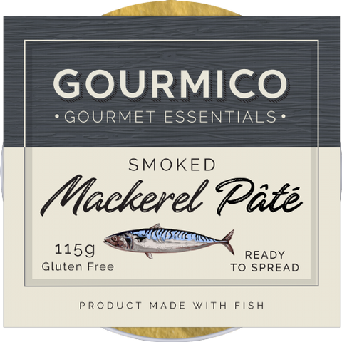 GOURMICO Smoked Mackerel Pate 115g (Pack of 8)