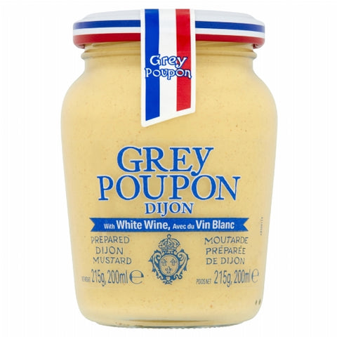 GREY POUPON Dijon Mustard 215g (Pack of 6)