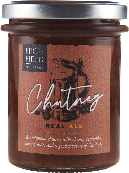 HIGHFIELD PRESERVES Real Ale Chutney 210g (Pack of 6)