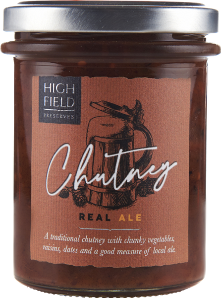 HIGHFIELD PRESERVES Real Ale Chutney 210g (Pack of 6)