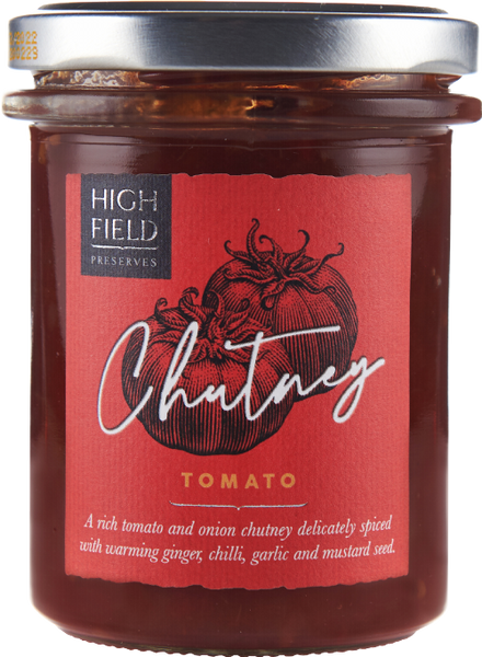 HIGHFIELD PRESERVES Tomato Chutney 210g (Pack of 6)