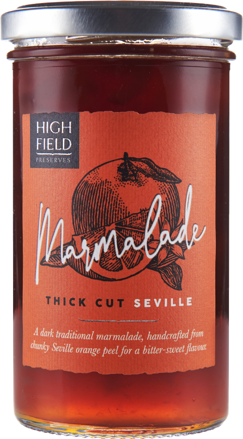 HIGHFIELD PRESERVES Thick Cut Seville Orange Marmalade 320g (Pack of 6)