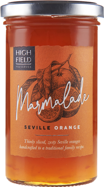 HIGHFIELD PRESERVES Seville Orange Marmalade 320g (Pack of 6)