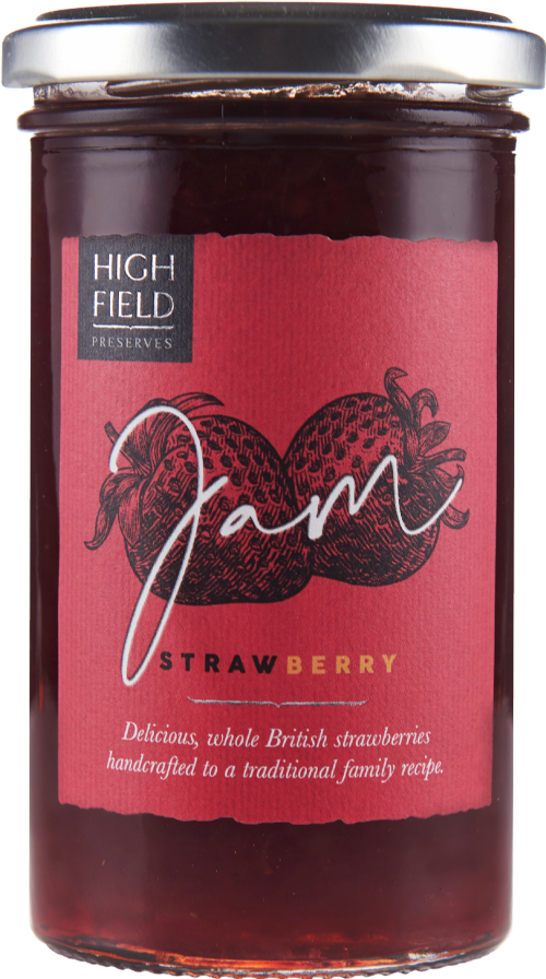 HIGHFIELD PRESERVES Strawberry Jam 320g (Pack of 6)