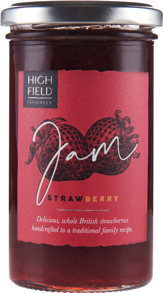 HIGHFIELD PRESERVES Strawberry Jam 320g (Pack of 6)