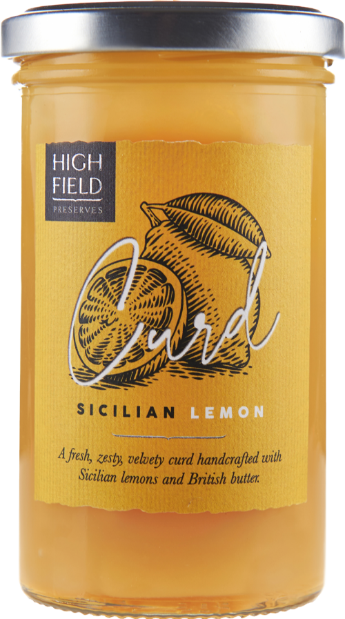 HIGHFIELD PRESERVES Sicilian Lemon Curd 305g (Pack of 6)