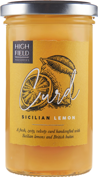 HIGHFIELD PRESERVES Sicilian Lemon Curd 305g (Pack of 6)