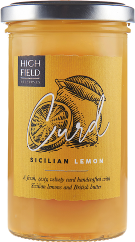 HIGHFIELD PRESERVES Sicilian Lemon Curd 305g (Pack of 6)