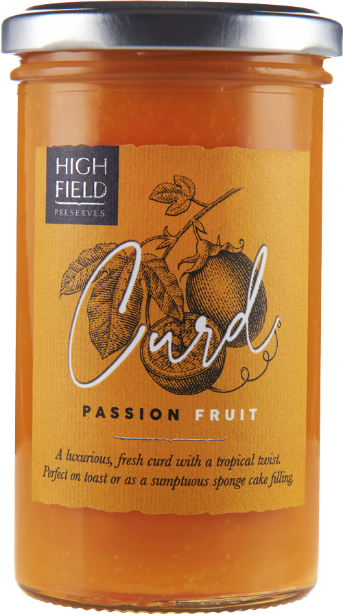 HIGHFIELD PRESERVES Passionfruit Curd 305g (Pack of 6)