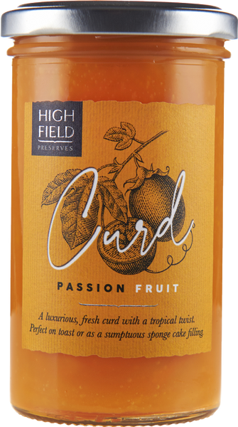 HIGHFIELD PRESERVES Passionfruit Curd 305g (Pack of 6)