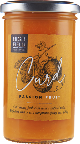 HIGHFIELD PRESERVES Passionfruit Curd 305g (Pack of 6)