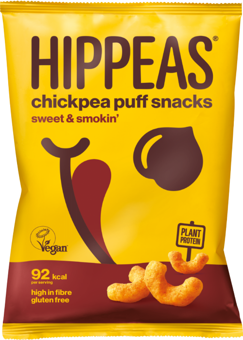 HIPPEAS Chickpea Puff Snacks - Sweet & Smokin' 78g (Pack of 10)