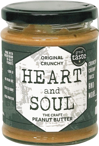 HEART & SOUL The Craft Peanut Butter - Original Crunchy 280g (Pack of 6)