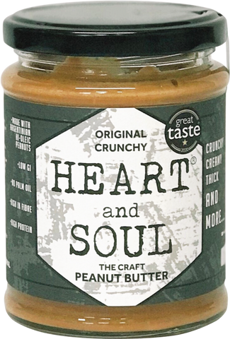 HEART & SOUL The Craft Peanut Butter - Original Crunchy 280g (Pack of 6)