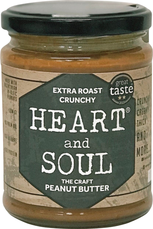 HEART & SOUL Craft Peanut Butter - Extra Roast Crunchy 280g (Pack of 6)