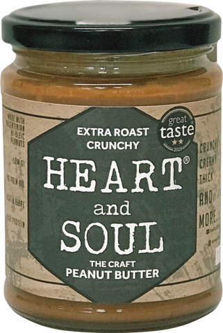 HEART & SOUL Craft Peanut Butter - Extra Roast Crunchy 280g (Pack of 6)