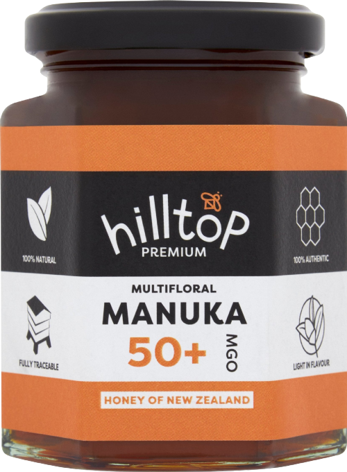 HILLTOP HONEY Manuka Honey MGO 50+ 225g (Pack of 4)