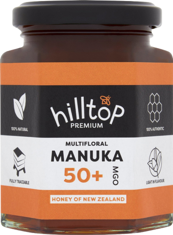 HILLTOP HONEY Manuka Honey MGO 50+ 225g (Pack of 4)