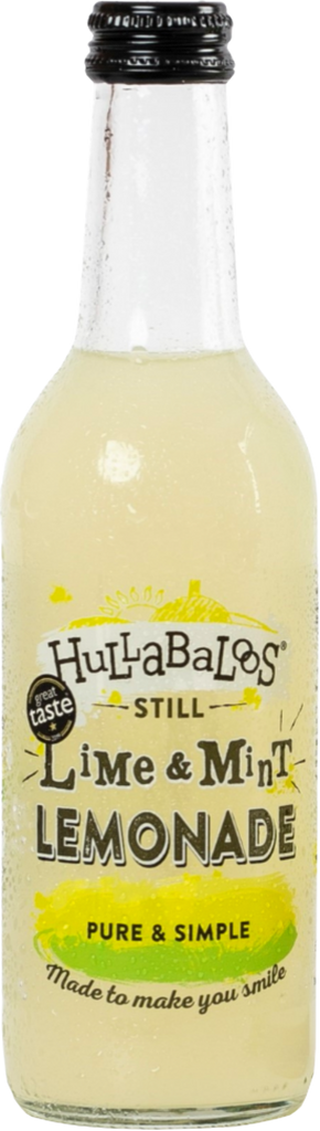 HULLABALOOS Still Lime & Mint Lemonade 330ml (Pack of 12)