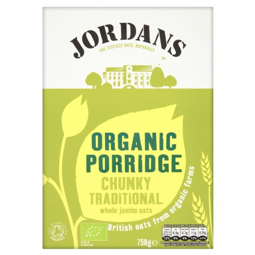 JORDANS Organic Porridge Oats 750g (Pack of 6)