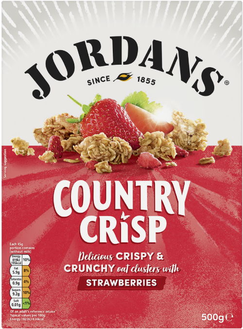 JORDANS Country Crisp with Strawberries 500g (Pack of 6)