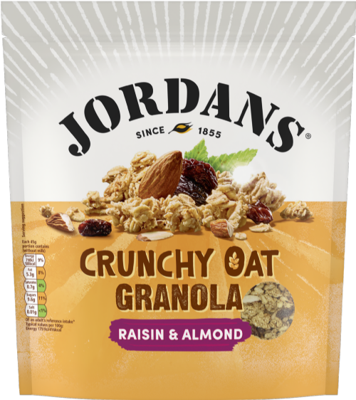 JORDANS Crunchy Oat Granola - Raisin & Almond 750g (Pack of 4)