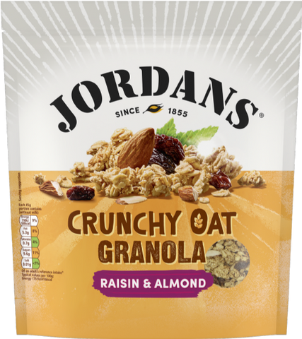 JORDANS Crunchy Oat Granola - Raisin & Almond 750g (Pack of 4)