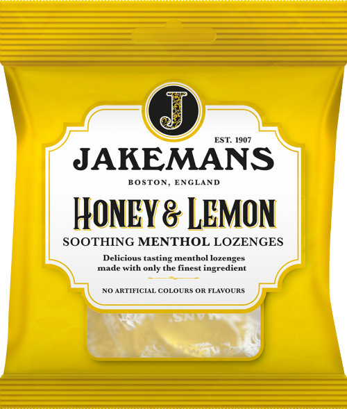 JAKEMANS Honey & Lemon Lozenges 73g (Pack of 12)