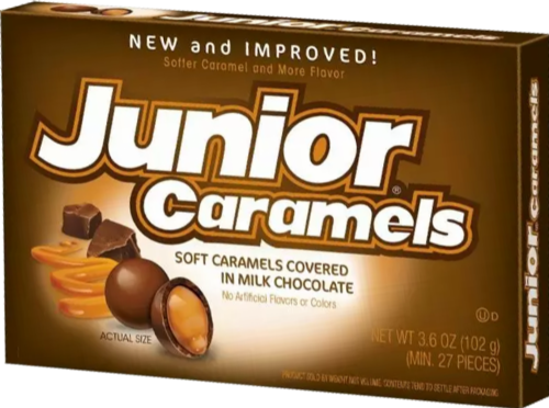 JUNIOR Caramels 102g (Pack of 12)