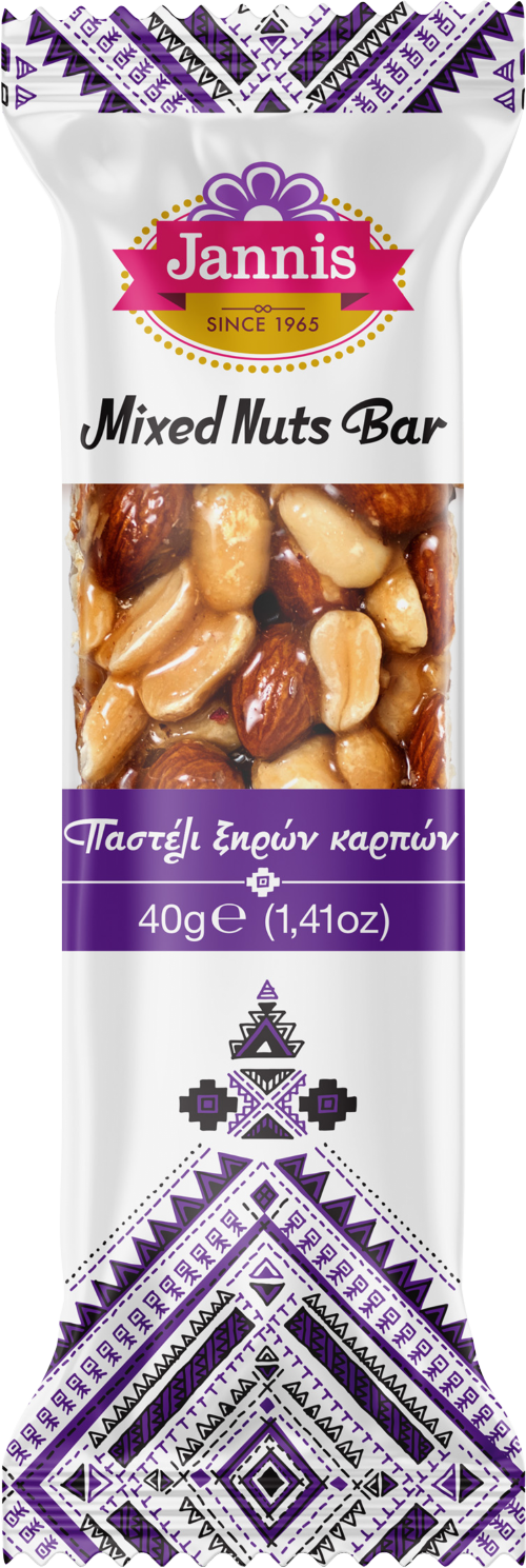 JANNIS Mixed Nuts Bar 40g (Pack of 20)