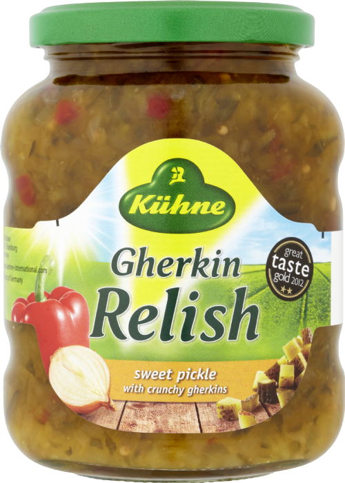 KUHNE Gherkin Relish - Sweet 350g (Pack of 6)