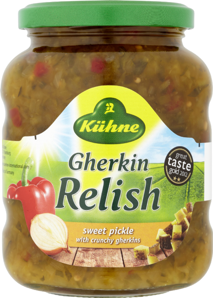 KUHNE Gherkin Relish - Sweet 350g (Pack of 6)