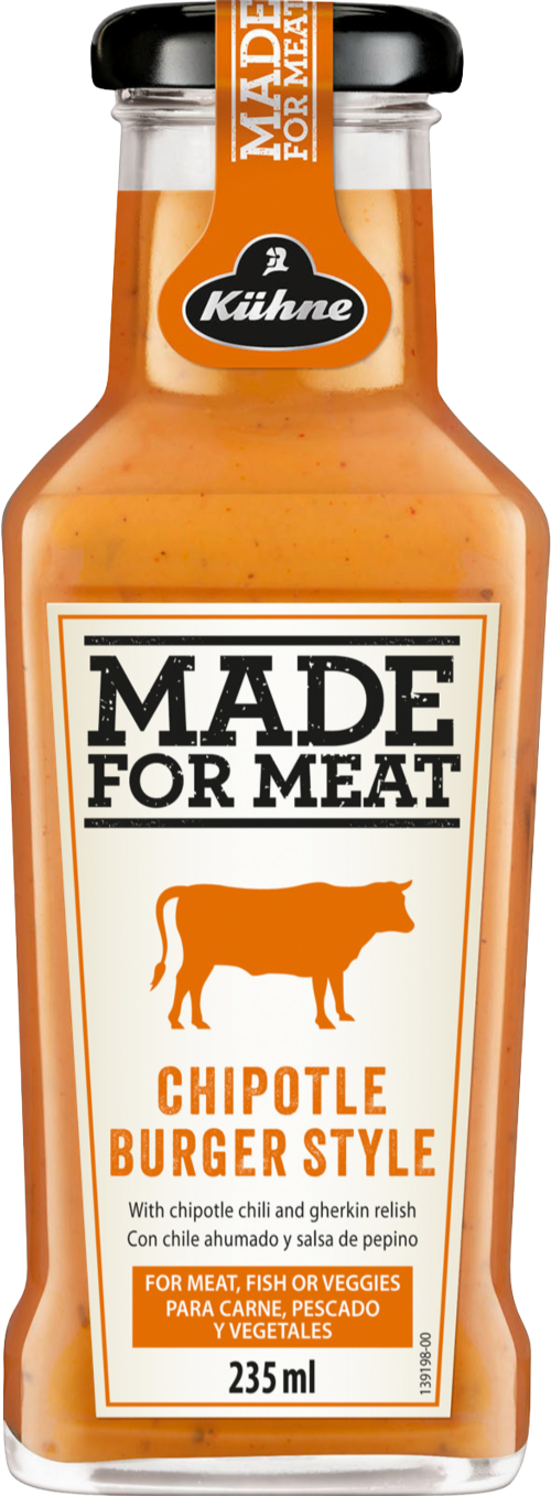 KUHNE Made for Meat - Chipotle Burger Style Sauce 235ml (Pack of 8)