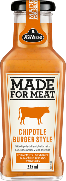 KUHNE Made for Meat - Chipotle Burger Style Sauce 235ml (Pack of 8)