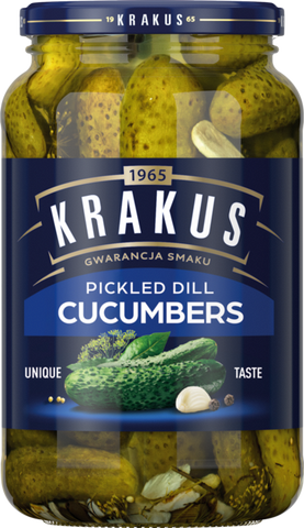 KRAKUS Pickled Dill Cucumbers 920g (Pack of 6)