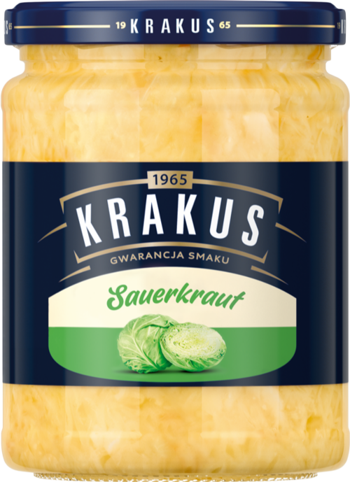 KRAKUS Sauerkraut 490g (Pack of 12)