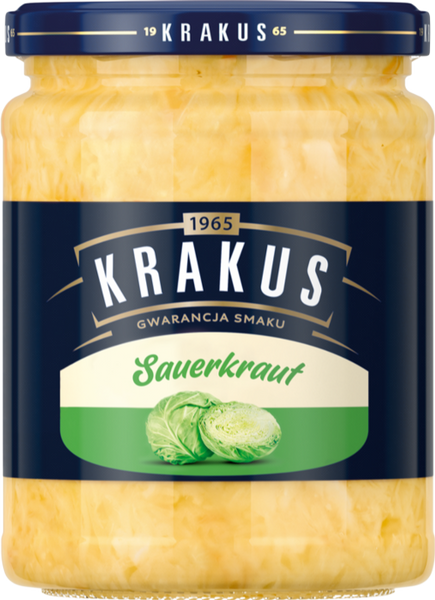 KRAKUS Sauerkraut 490g (Pack of 12)