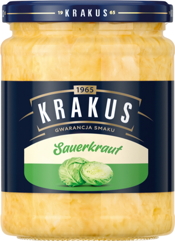 KRAKUS Sauerkraut 490g (Pack of 12)