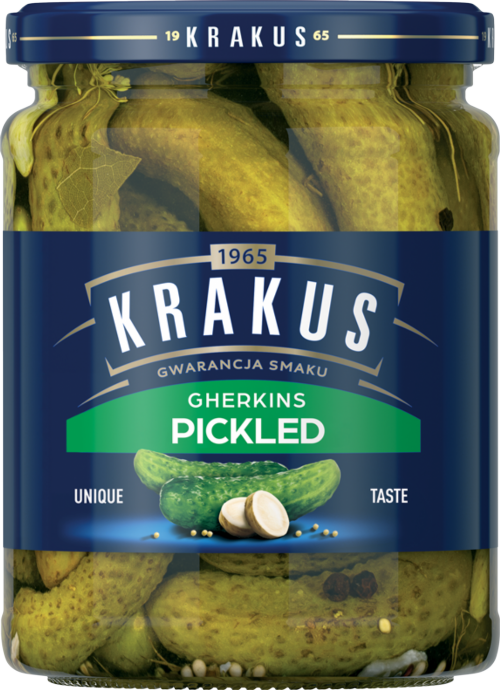 KRAKUS Pickled Gherkins 500g (Pack of 6)