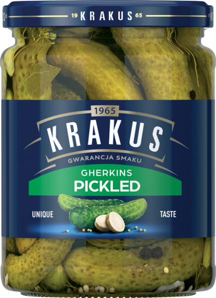 KRAKUS Pickled Gherkins 500g (Pack of 6)