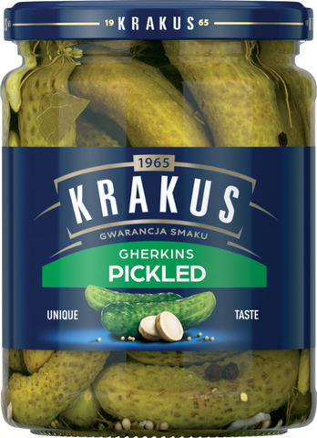 KRAKUS Pickled Gherkins 500g (Pack of 6)