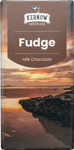 KERNOW Fudge Milk Chocolate Bar 100g (Pack of 19)