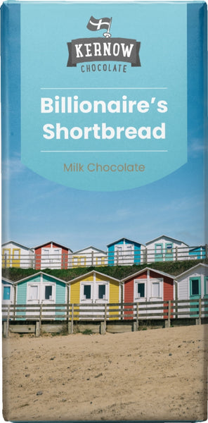 KERNOW Billionaire's Shortbread Milk Chocolate Bar 100g (Pack of 19)