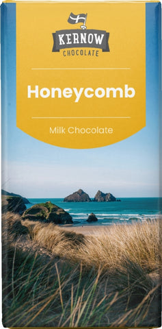 KERNOW Honeycomb Milk Chocolate Bar 95g (Pack of 20)