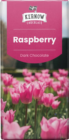 KERNOW Raspberry Dark Chocolate Bar 100g (Pack of 20)