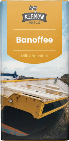 KERNOW Banoffee Milk Chocolate Bar 95g (Pack of 20)