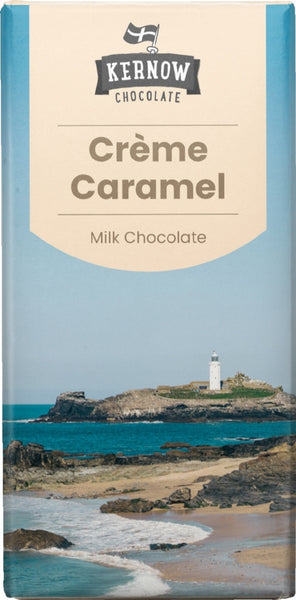 KERNOW Creme Caramel Milk Chocolate Bar 100g (Pack of 20)