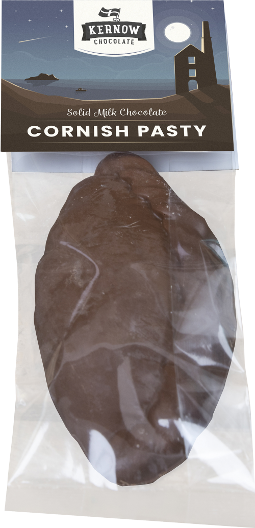 KERNOW Solid Milk Chocolate Cornish Pasty 70g (Pack of 20)
