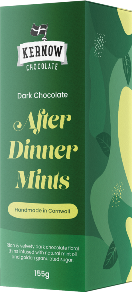 KERNOW Dark Chocolate After Dinner Mints 155g (Pack of 12)